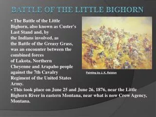 Battle of the Little Bighorn