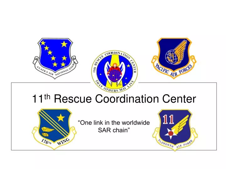 11 th rescue coordination center one link in the worldwide sar chain