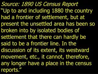 Source: 1890 US Census Report