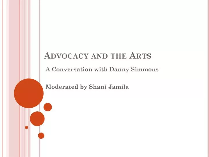 advocacy and the arts