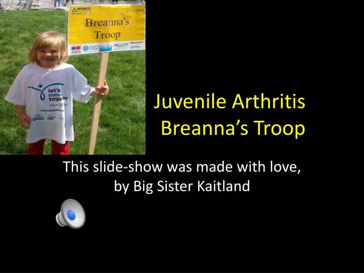 juvenile arthritis breanna s troop