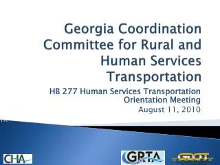 Georgia Coordination Committee for Rural and Human Services Transportation