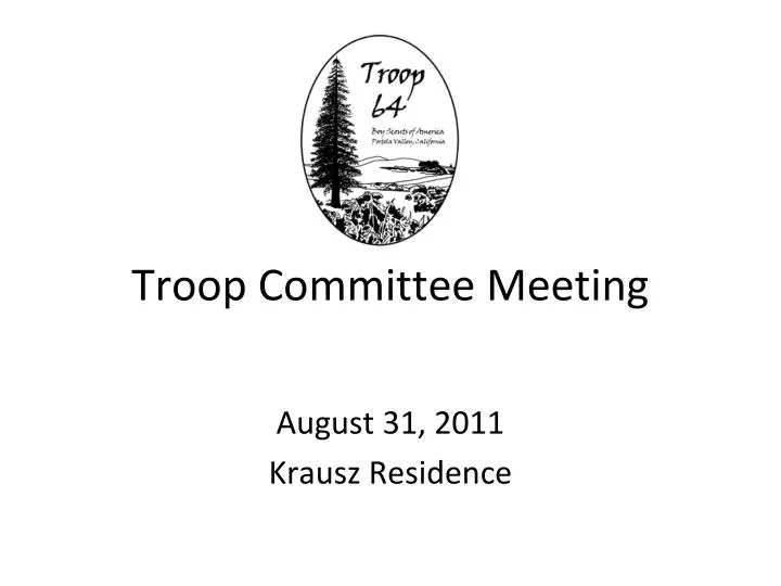 troop committee meeting