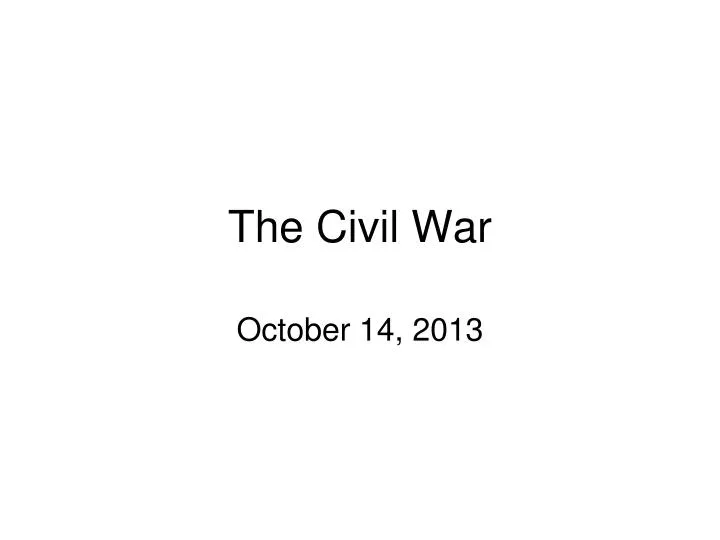 the civil war