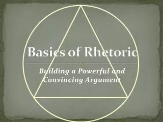 Basics of Rhetoric