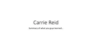 Carrie Reid