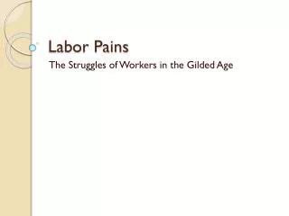 labor pains