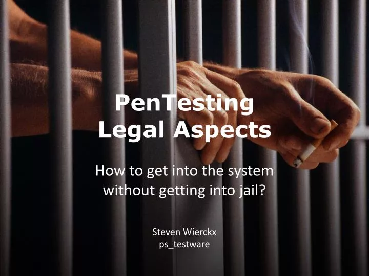 pentesting legal aspects