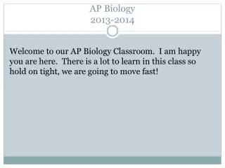 AP Biology 2013-2014