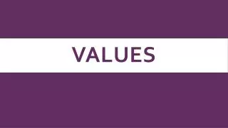 Values