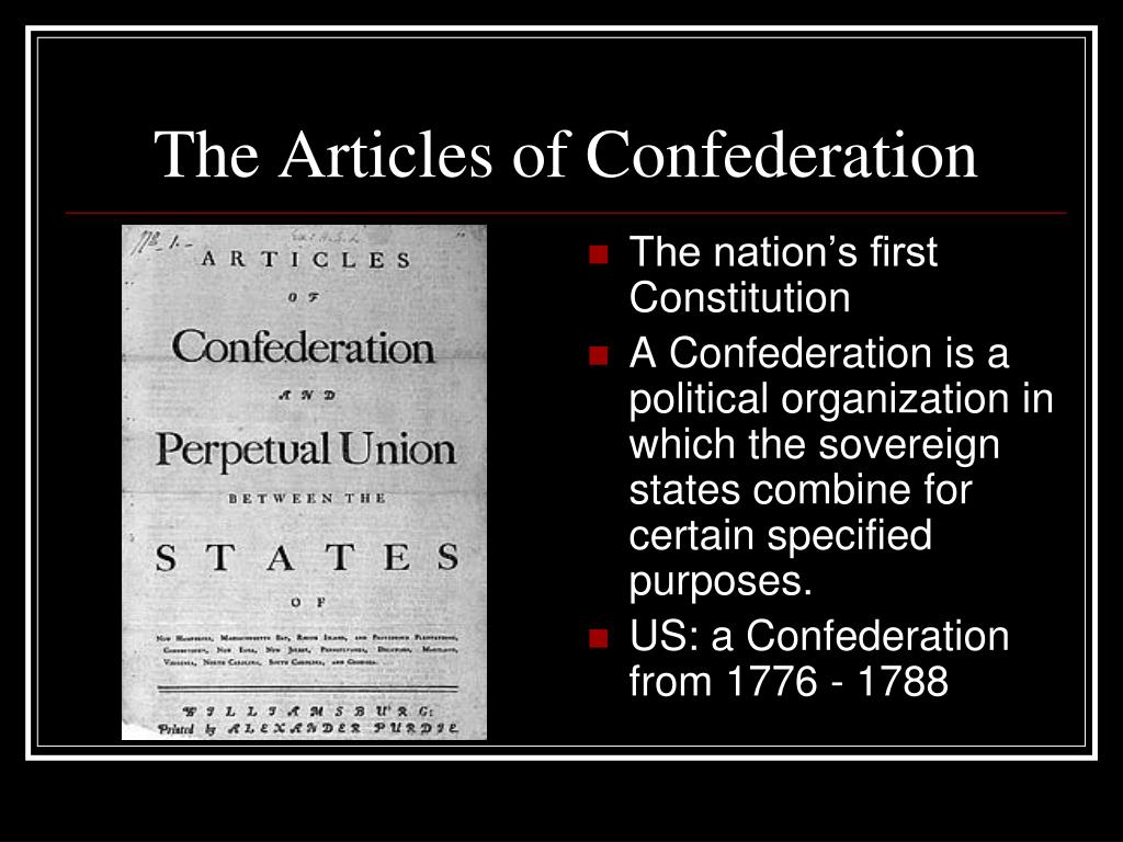 PPT - The Articles of Confederation PowerPoint Presentation, free ...