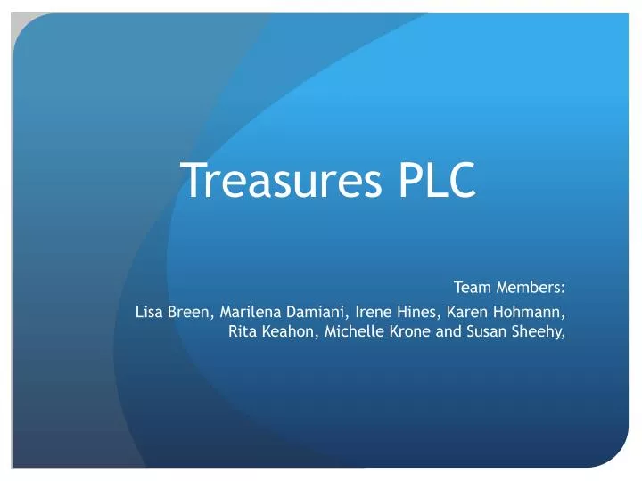 treasures plc