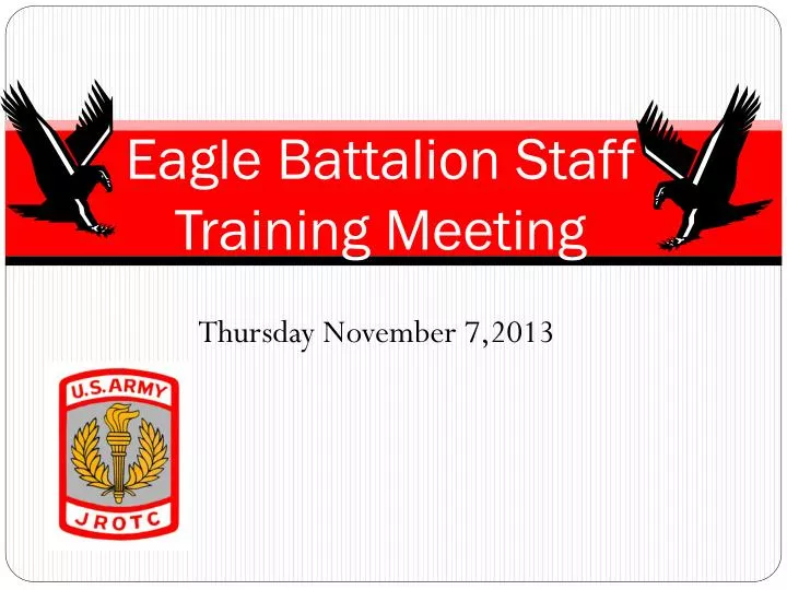 eagle battalion staff training meeting