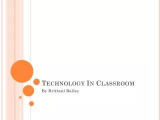Technology In Classroom