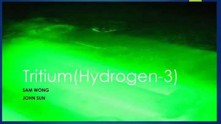tritium hydrogen 3