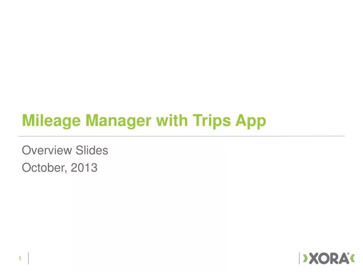 mileage manager with trips app