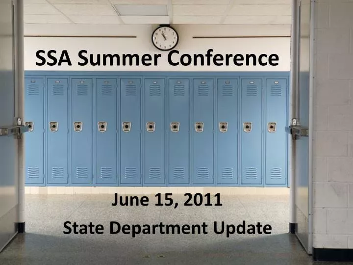ssa summer conference