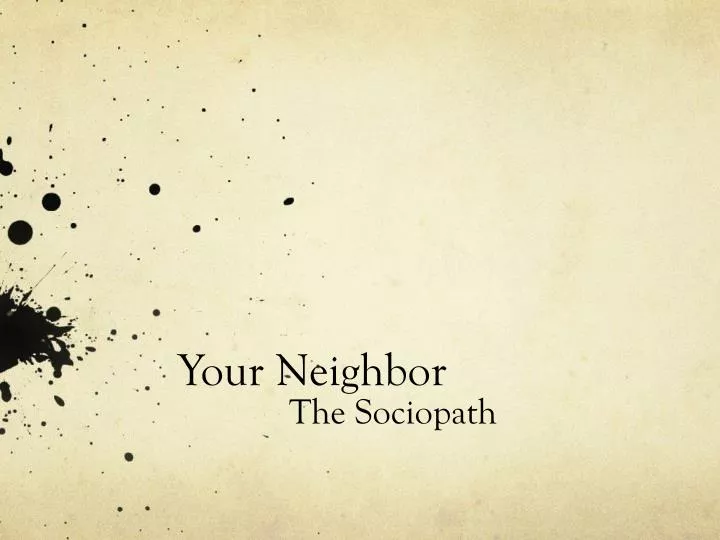 your neighbor