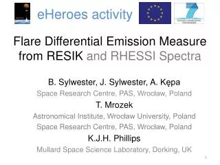 Flare Differential Emission Measure from RESIK and RHESSI Spectra