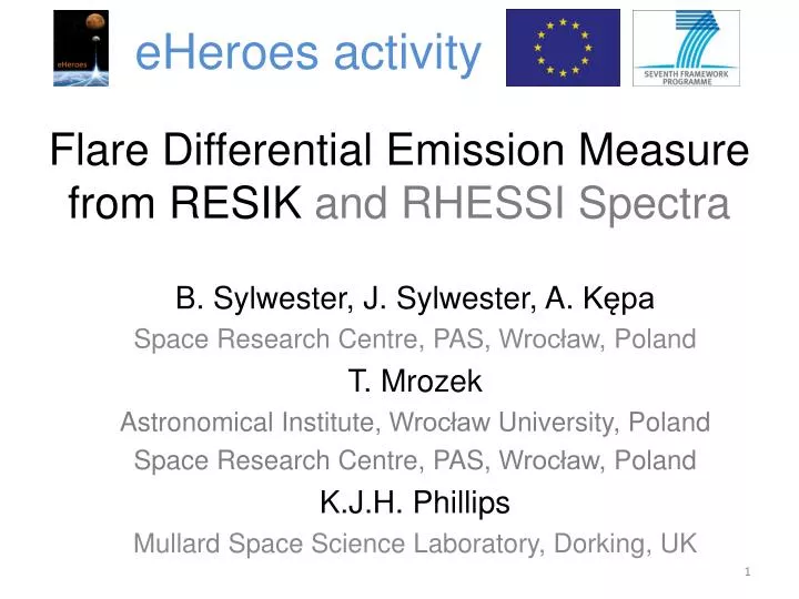 flare differential emission measure from resik and rhessi spectra