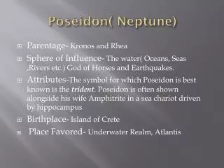 Poseidon( Neptune)