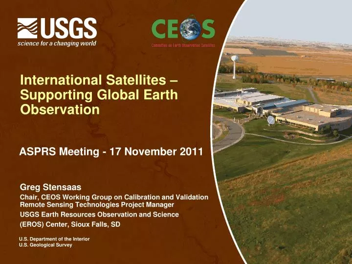 international satellites supporting global earth observation