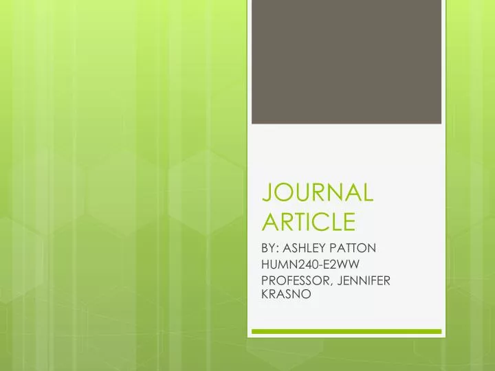 journal article