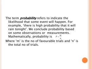 Probability..