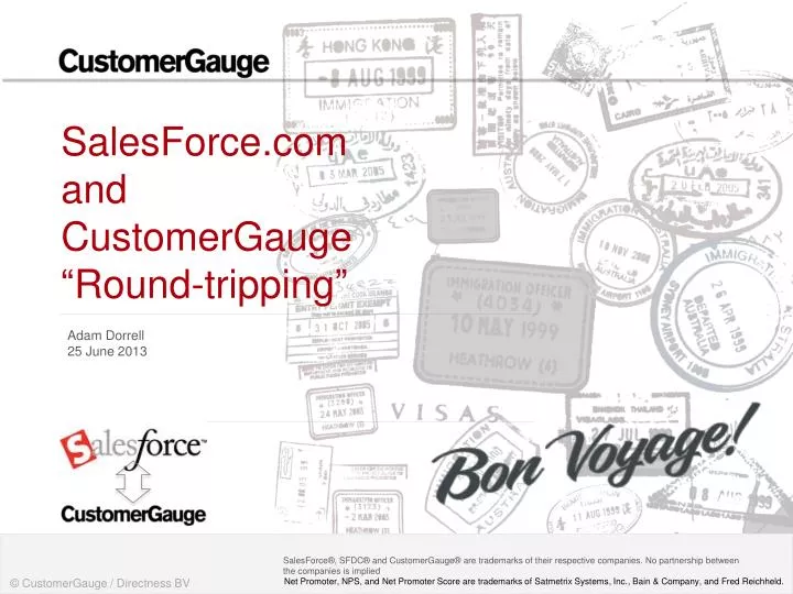 salesforce com and customergauge round tripping