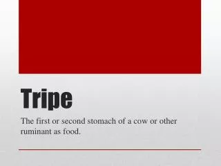 Tripe