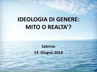 ideologia di genere mito o realta