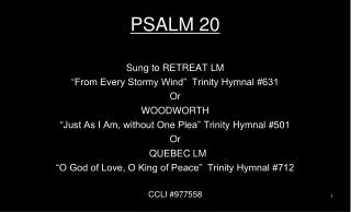 PSALM 20