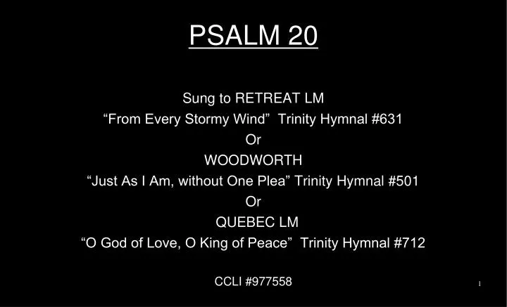 psalm 20
