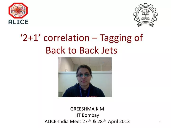 2 1 correlation tagging of back to back jets