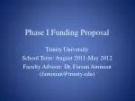 Funding Proposal for Trinity University IEEE Student Branch Activities (2011-2012) - slide 1