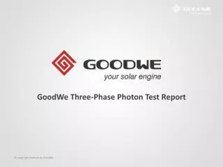 GoodWe Three-Phase Photon Test Report