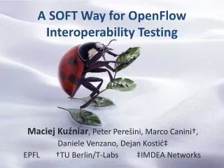 A SOFT Way for OpenFlow Interoperability Testing