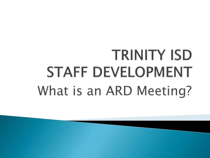 trinity isd staff development