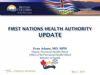First Nations Health Authority update