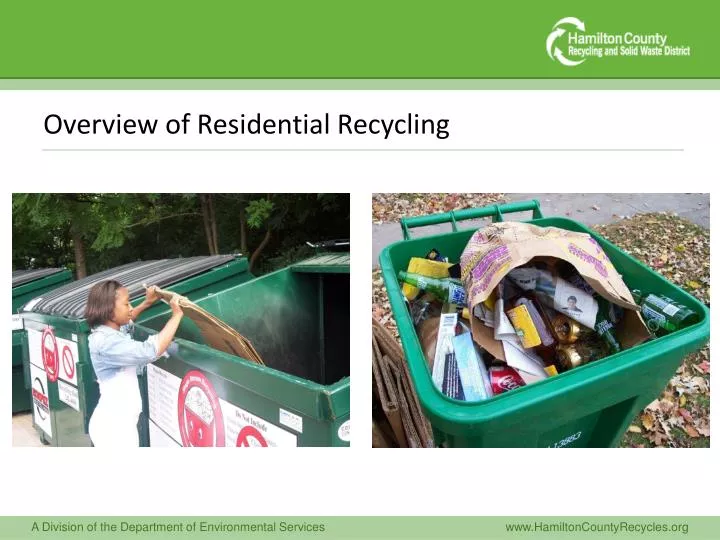 overview of residential recycling