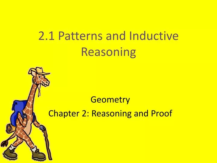 2 1 patterns and inductive reasoning