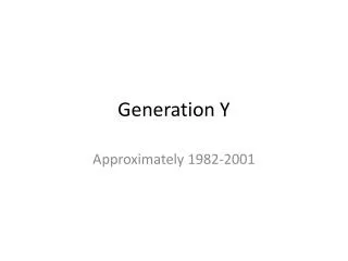 Generation Y