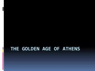 The Golden Age of Athens