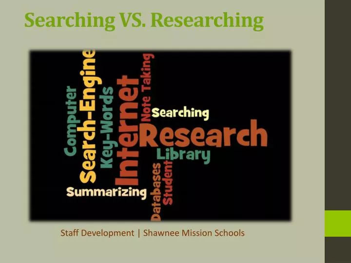 searching vs researching