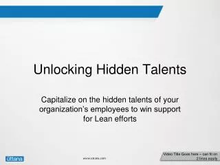 Unlocking Hidden Talents