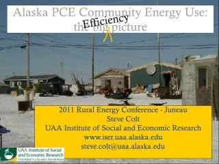Alaska PCE Community Energy Use: the big picture