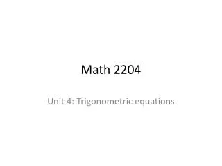 Math 2204