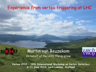Experience from vertex triggering at LHC
