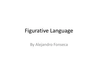 figurative language
