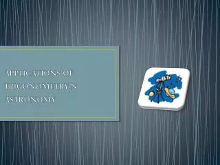 applications of trigonometry n astronomy